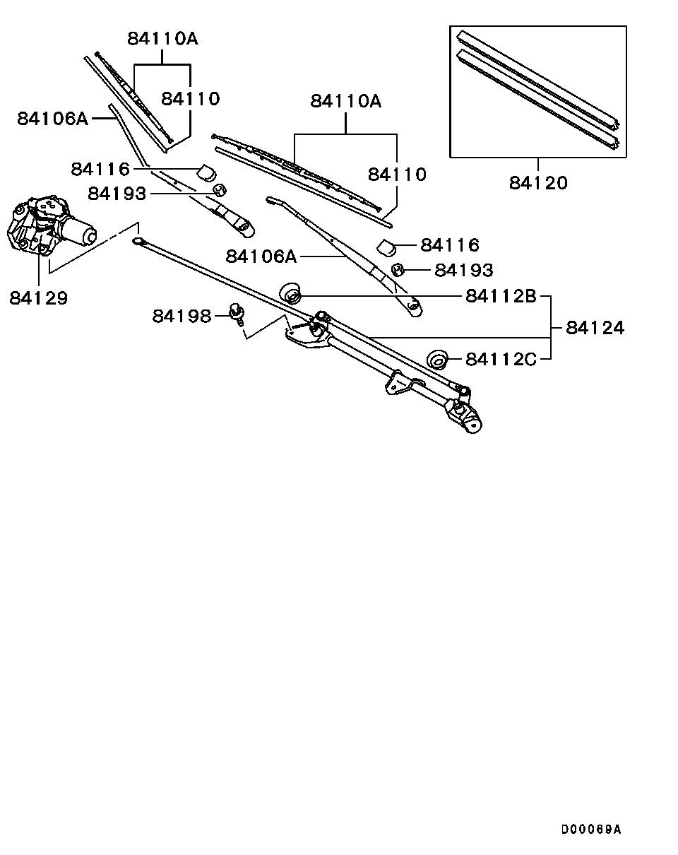 Mitsubishi MR592314 - Limpiaparabrisas www.parts5.com