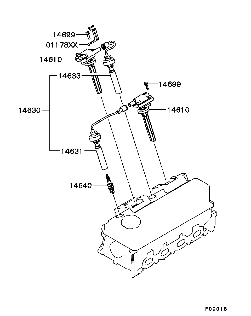 Mitsubishi MN119487 - Spark Plug parts5.com