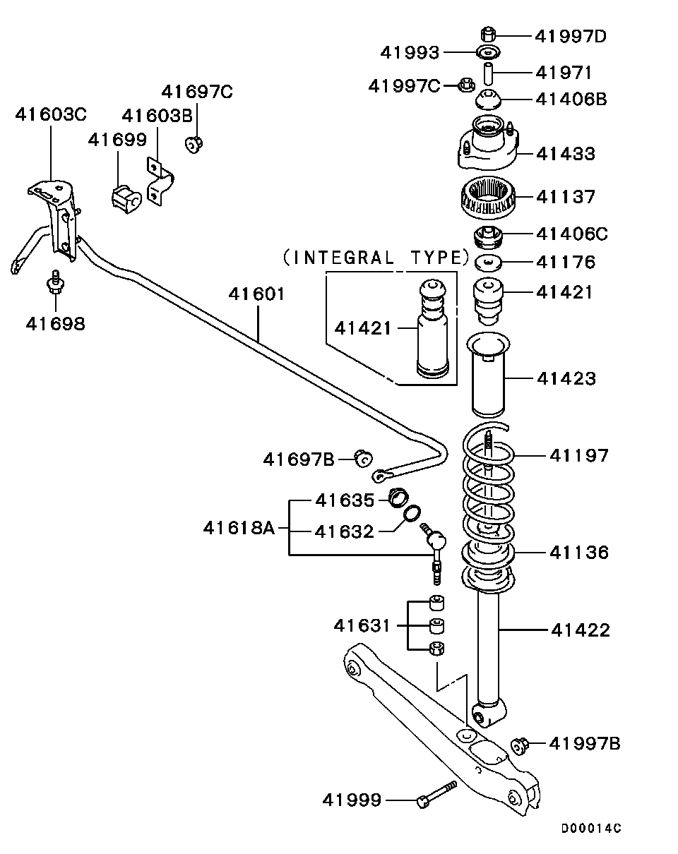 Chrysler MR403771 - Rod / Strut, stabiliser www.parts5.com