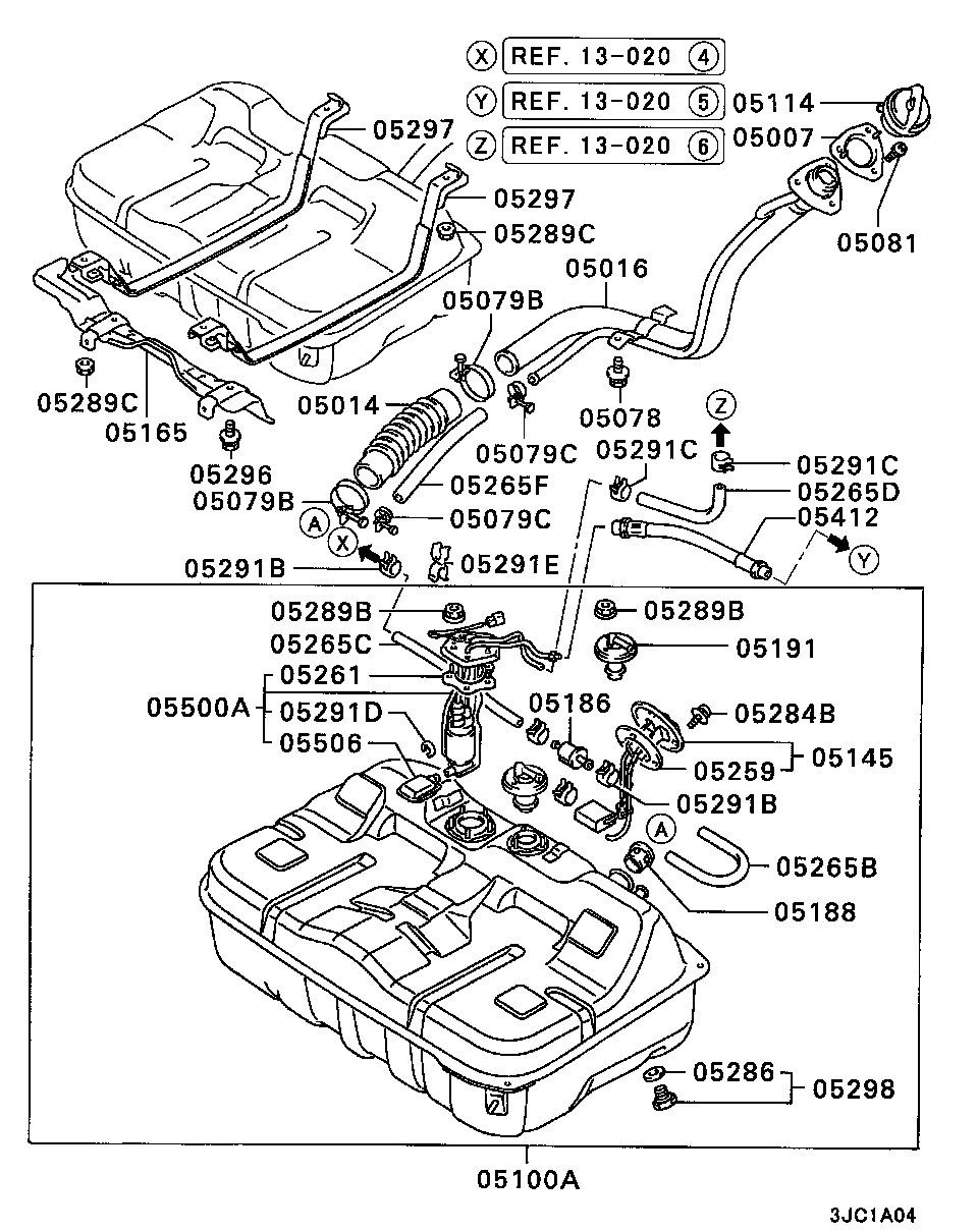 Mitsubishi MB698623 - Fuel Pump parts5.com