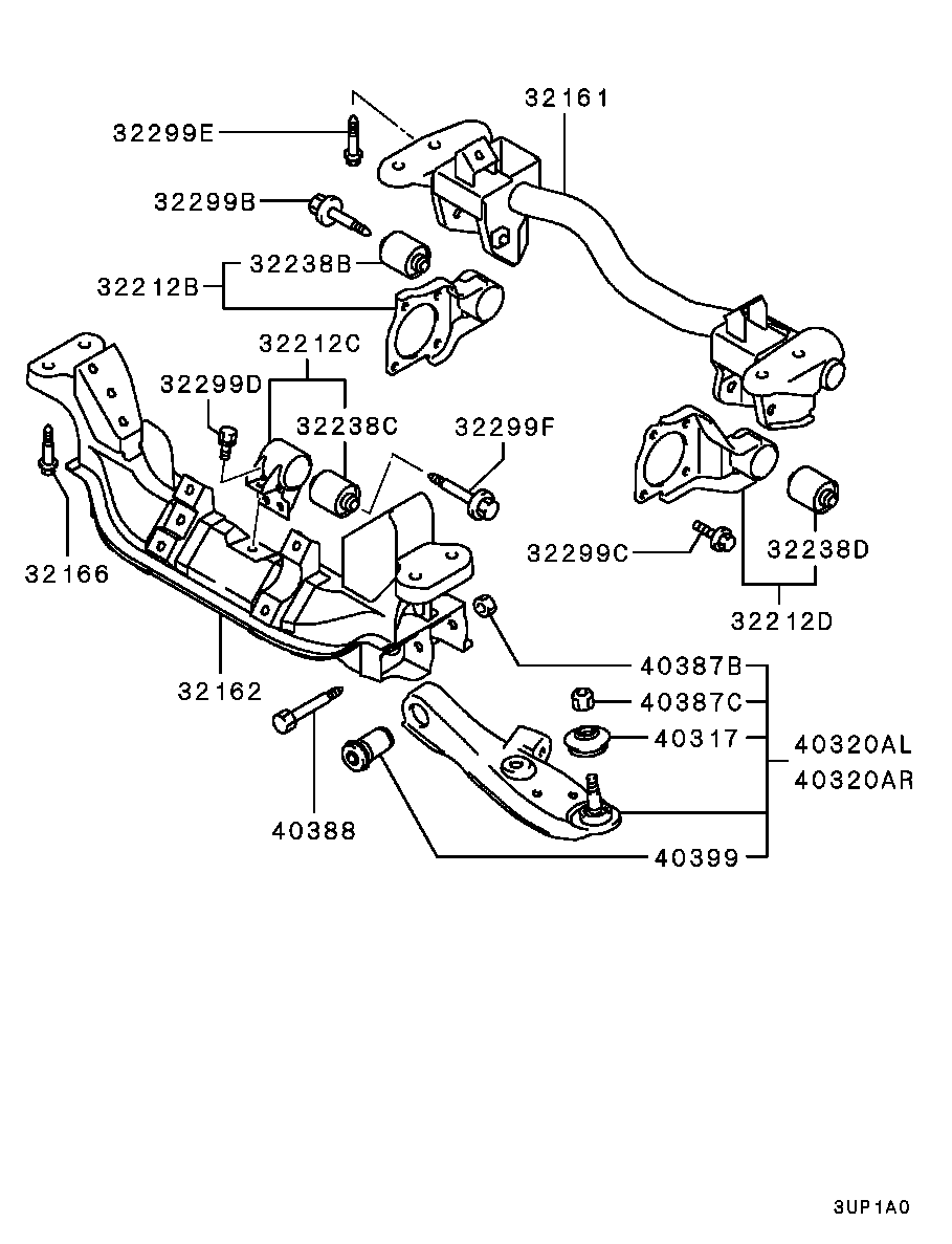 Mitsubishi MR566556 - Носач, окачване на колелата www.parts5.com