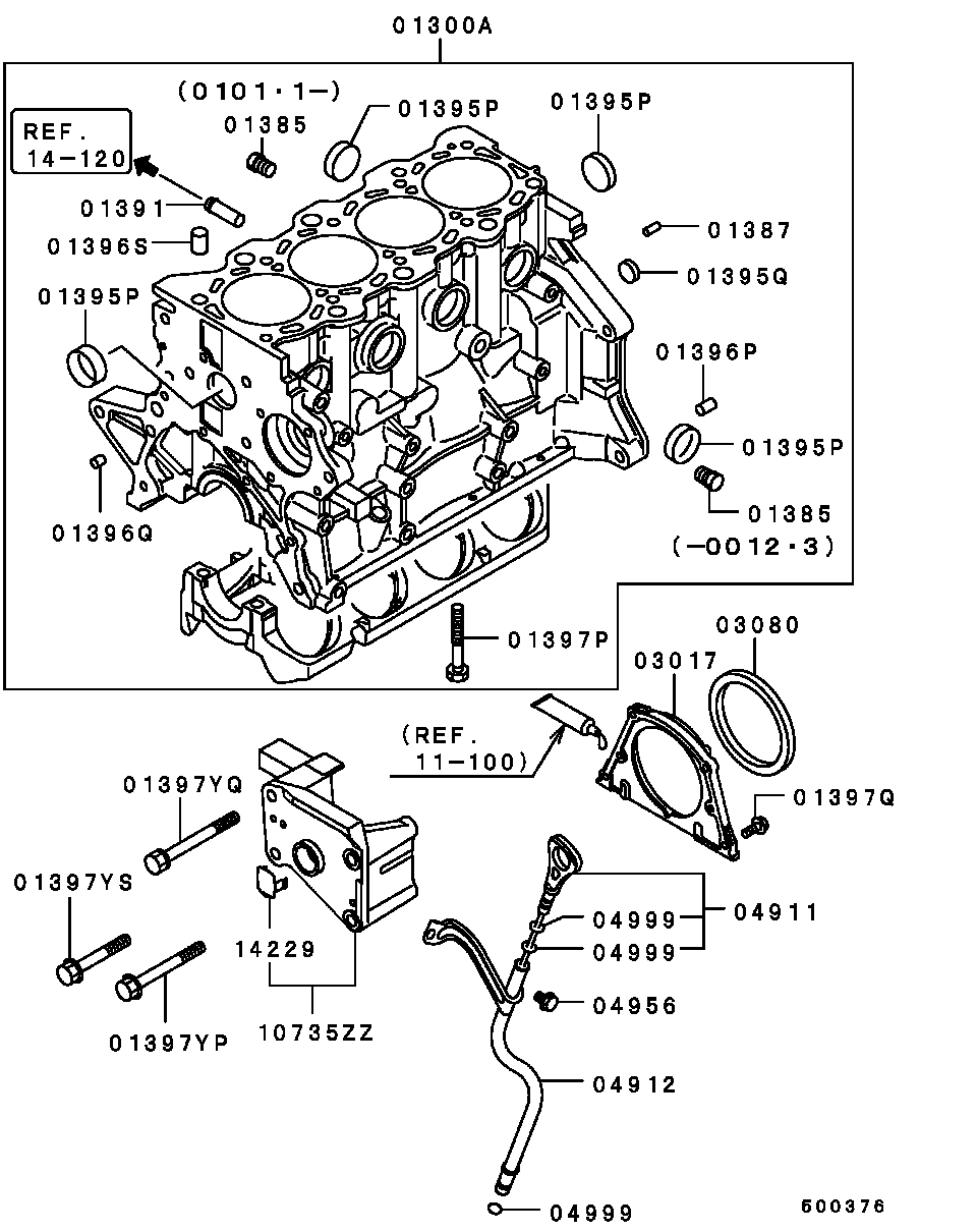 Mitsubishi MD359158 - Simering, arbore cotit www.parts5.com