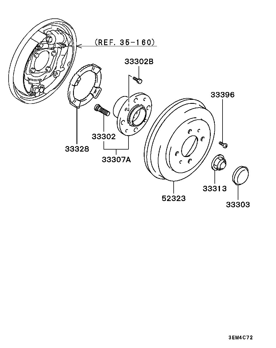 Mitsubishi MB584600 - Wheel hub, bearing Kit www.parts5.com