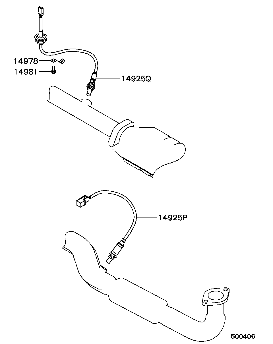 Mitsubishi MD327611 - Sonda Lambda www.parts5.com