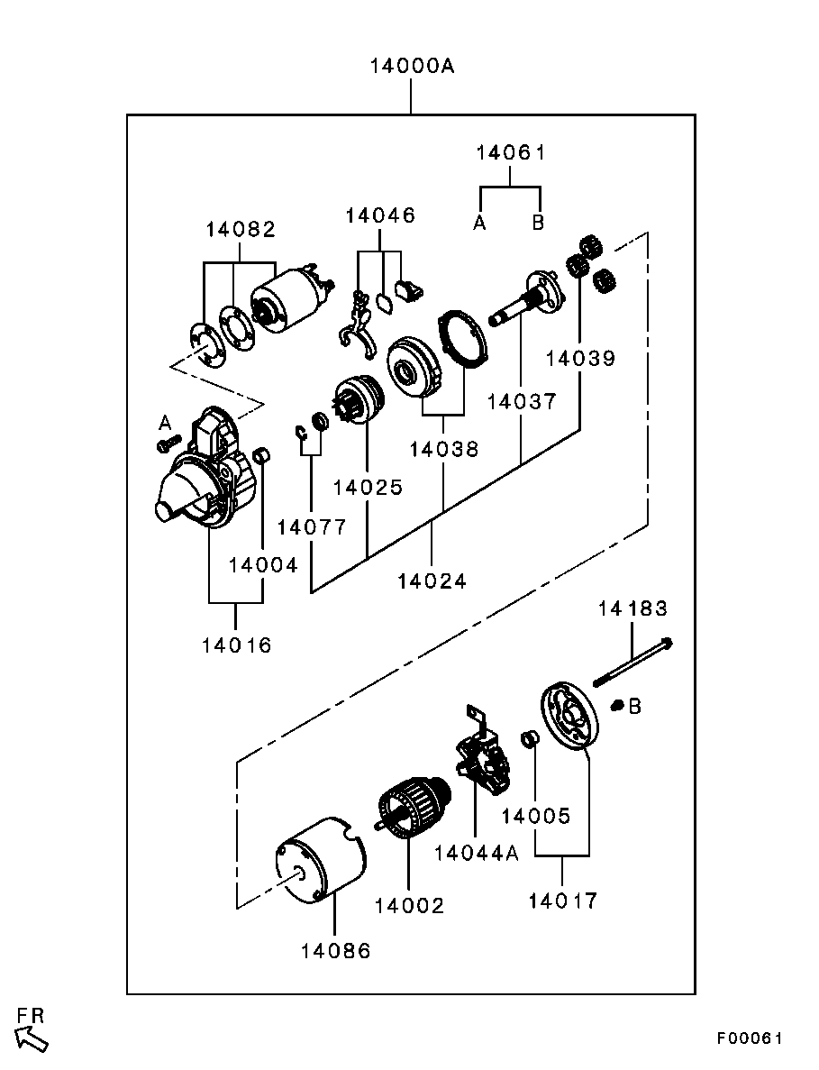 Mitsubishi 1810A008 - Starter www.parts5.com