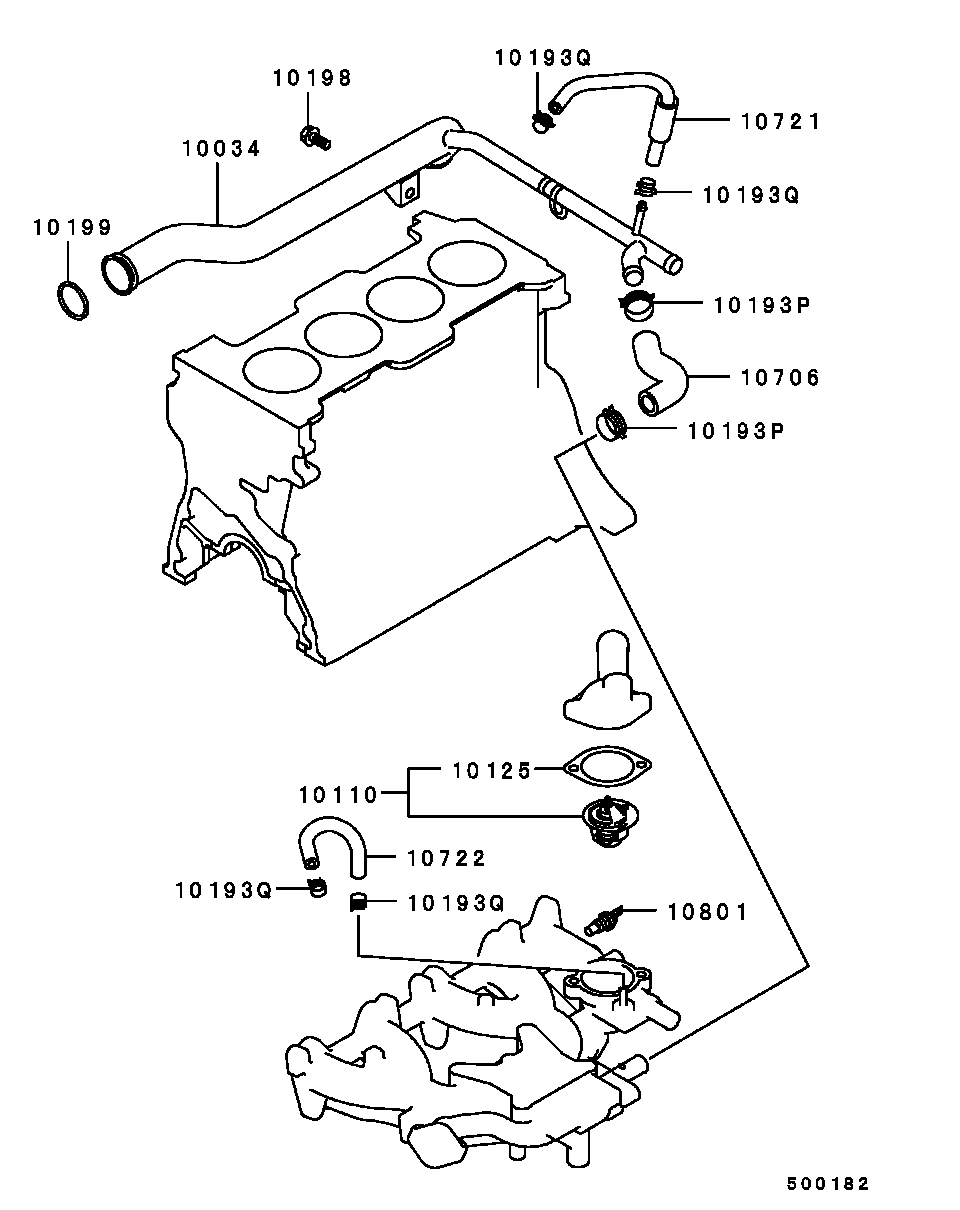 NISSAN MD99 7604 - Thermostat, coolant parts5.com