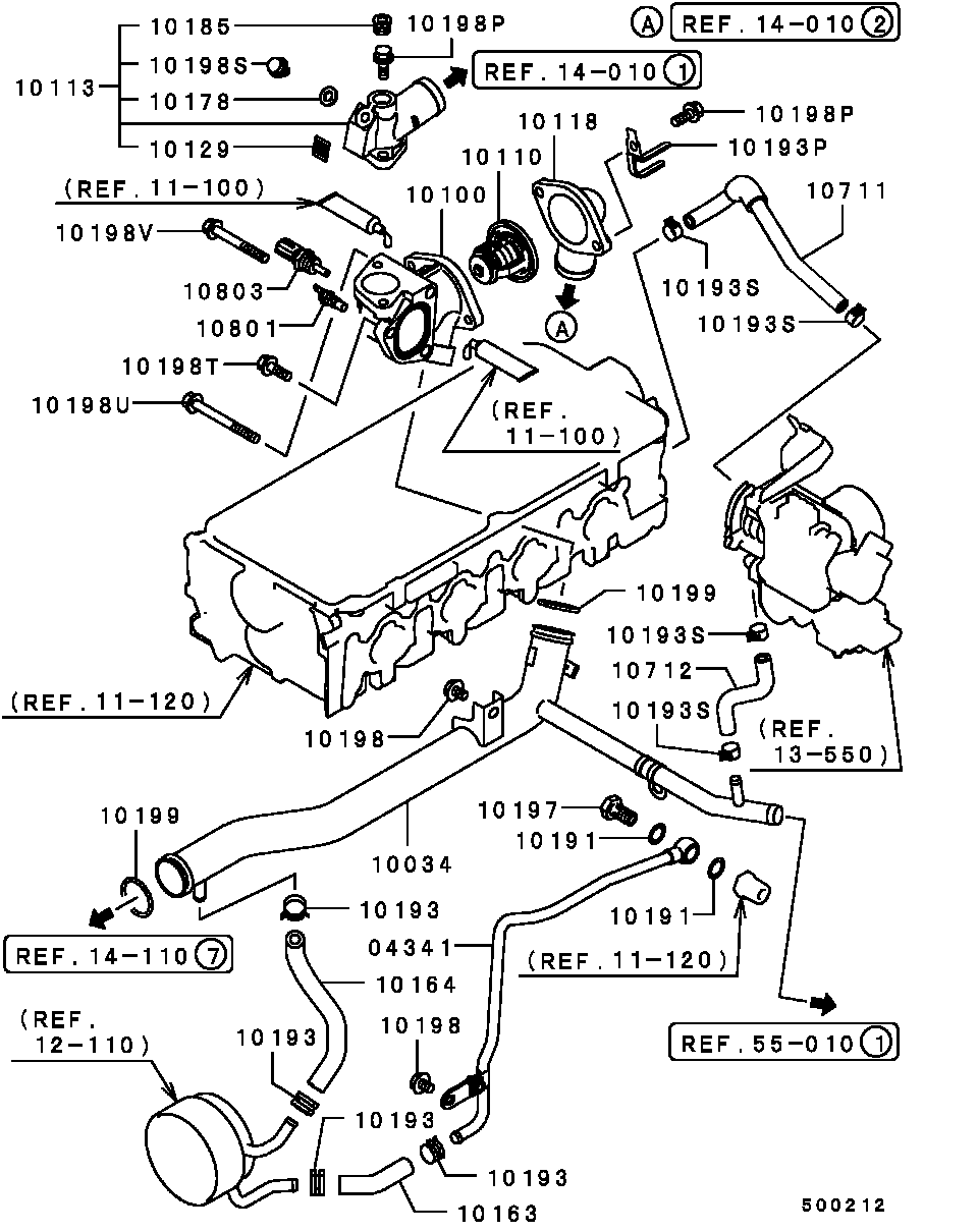 TOYOTA MD15 8570 - Thermostat, coolant parts5.com