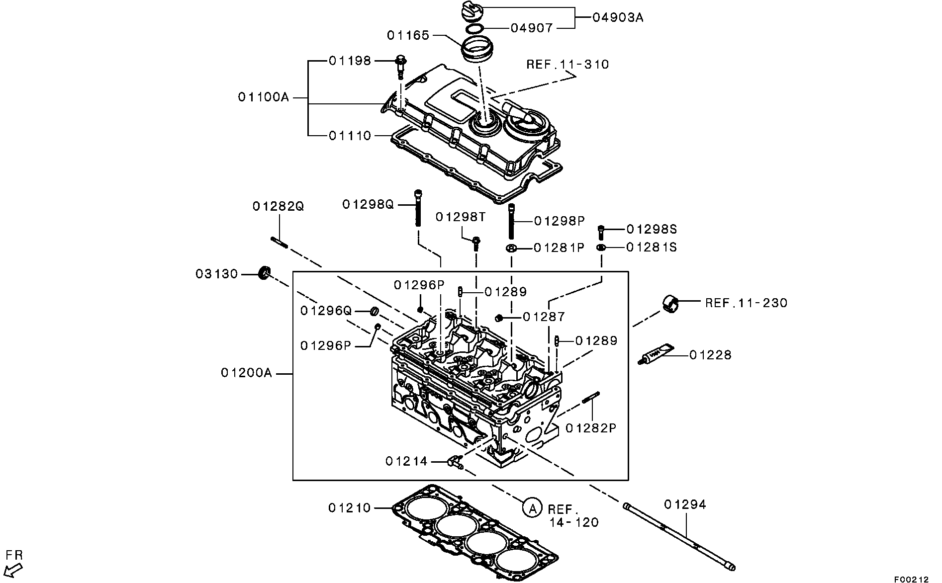 Mitsubishi MN980028 - Bolt, exhaust system www.parts5.com