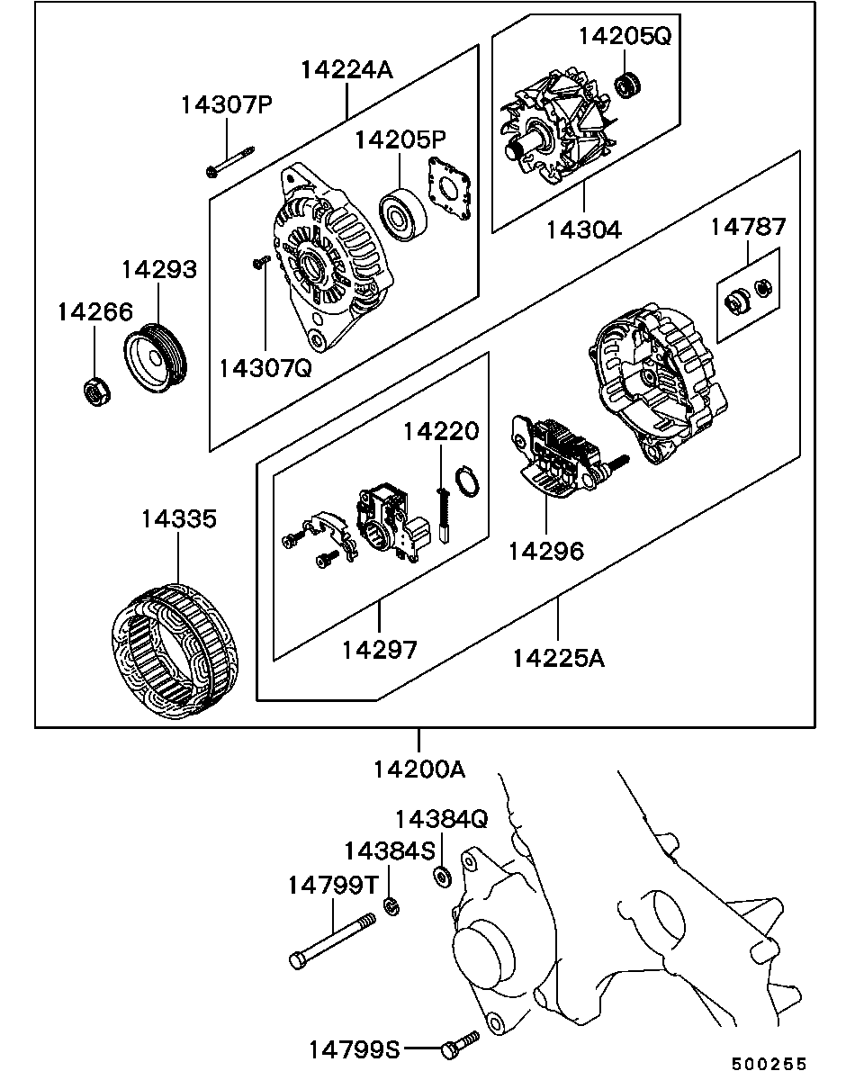 Mitsubishi MD619822 - Alternador www.parts5.com