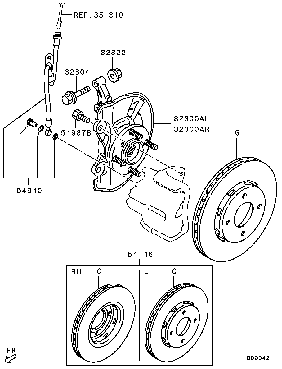 Mitsubishi MN102082 - Rattalaagrikomplekt www.parts5.com