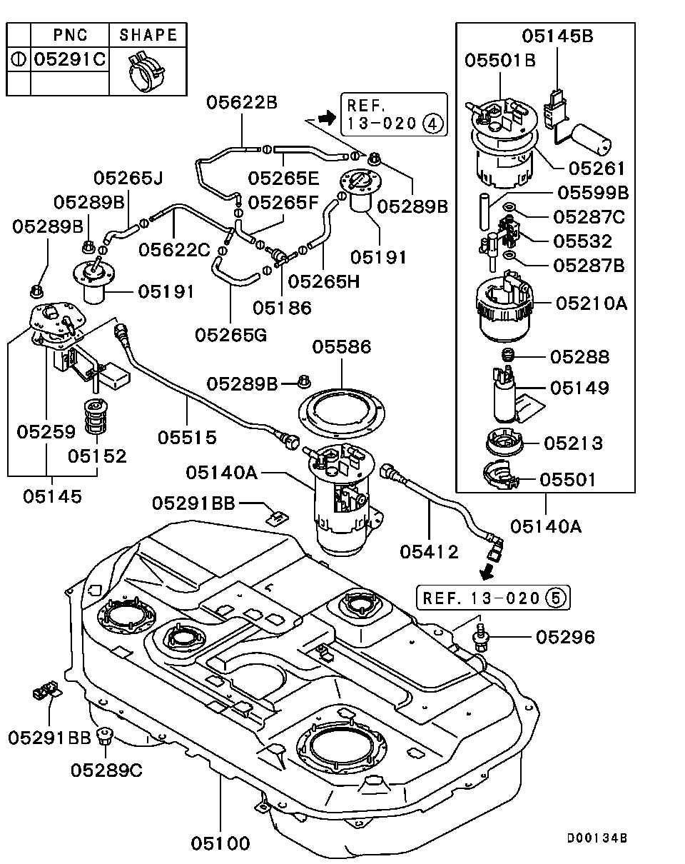 Mitsubishi 1760A029 - Pumpa za gorivo www.parts5.com