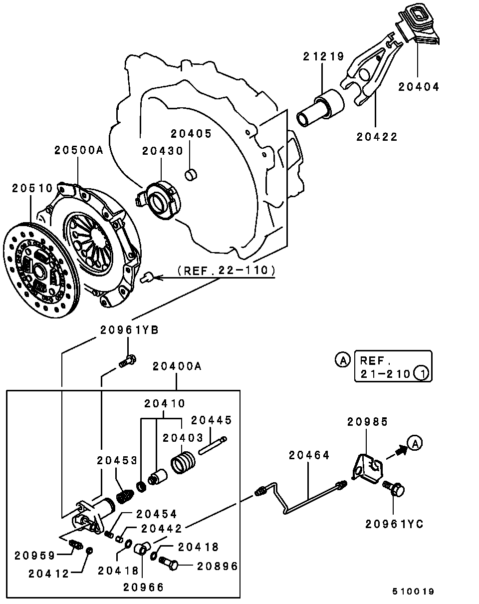 Mitsubishi M819939 - Аксиален лагер www.parts5.com