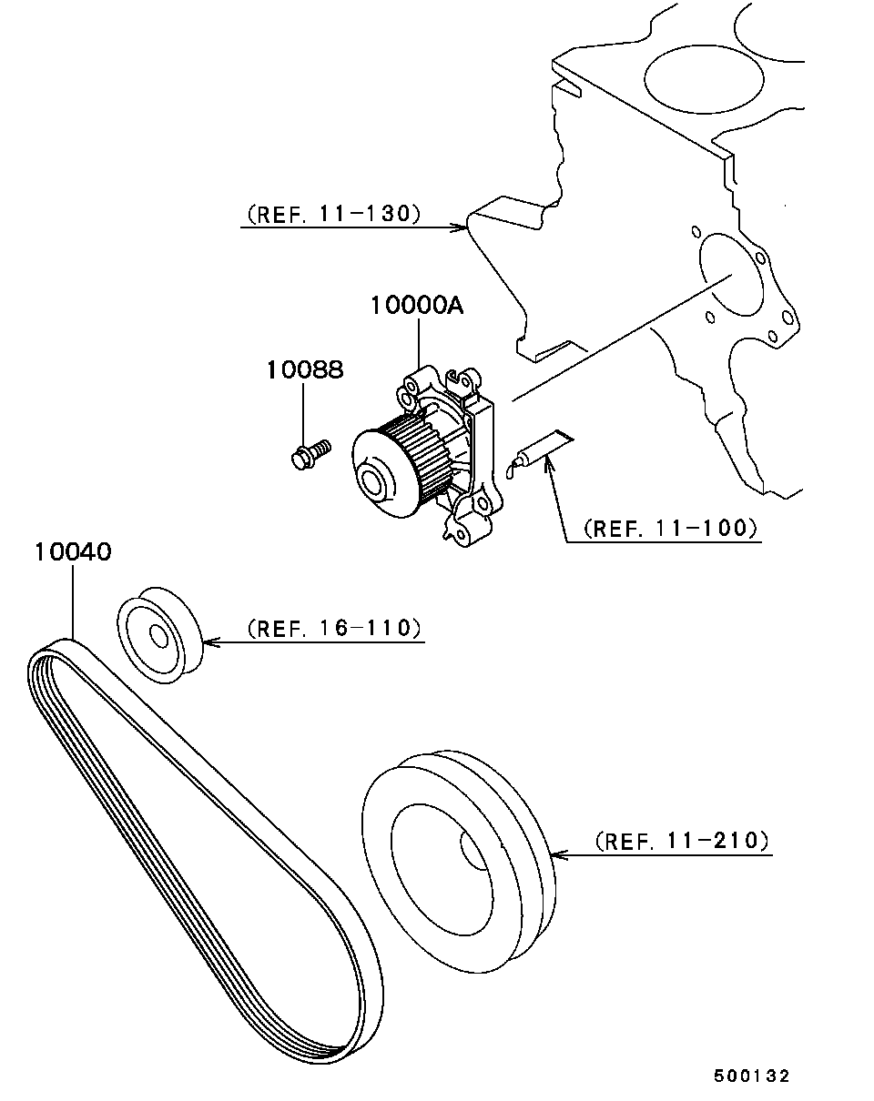 NISSAN MD301833 - Пистов ремък www.parts5.com