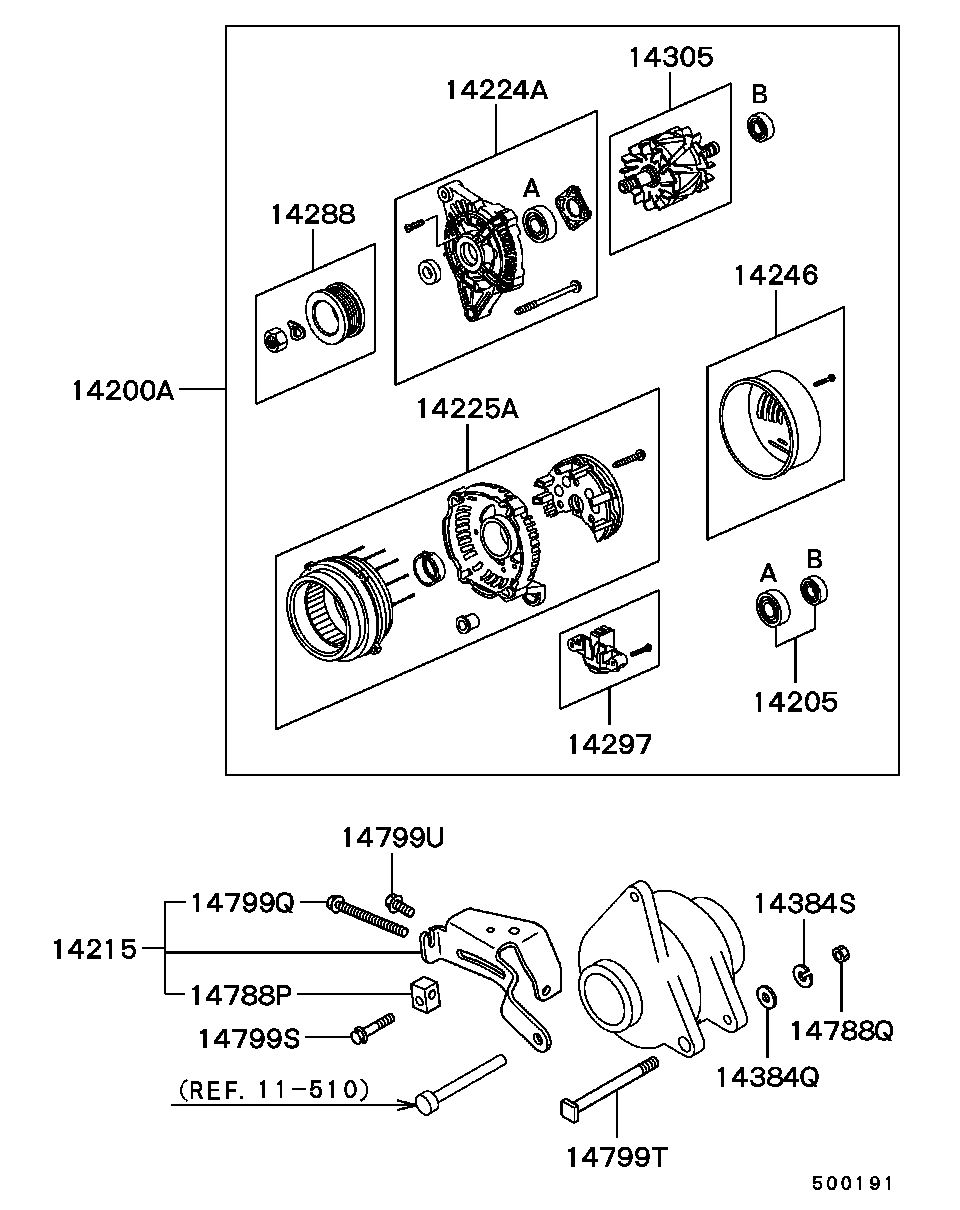 Mitsubishi MD 327550 - Alternator www.parts5.com