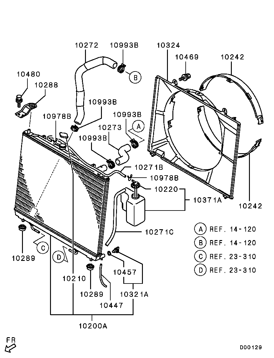 Mitsubishi MR968532 - Zaporni pokrov,hladilnik www.parts5.com