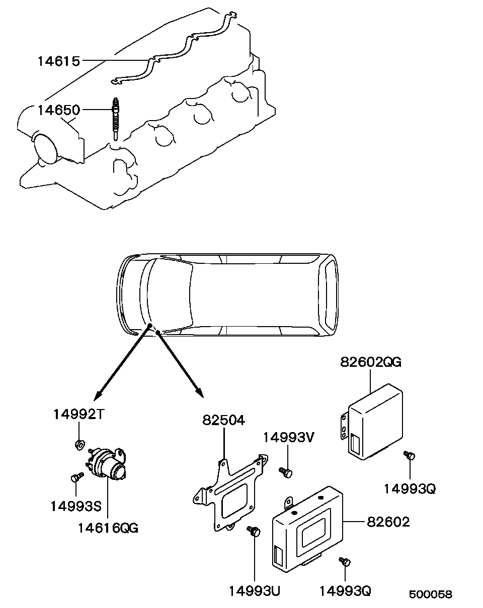 Mitsubishi MD 344469 - Bujie incandescenta www.parts5.com