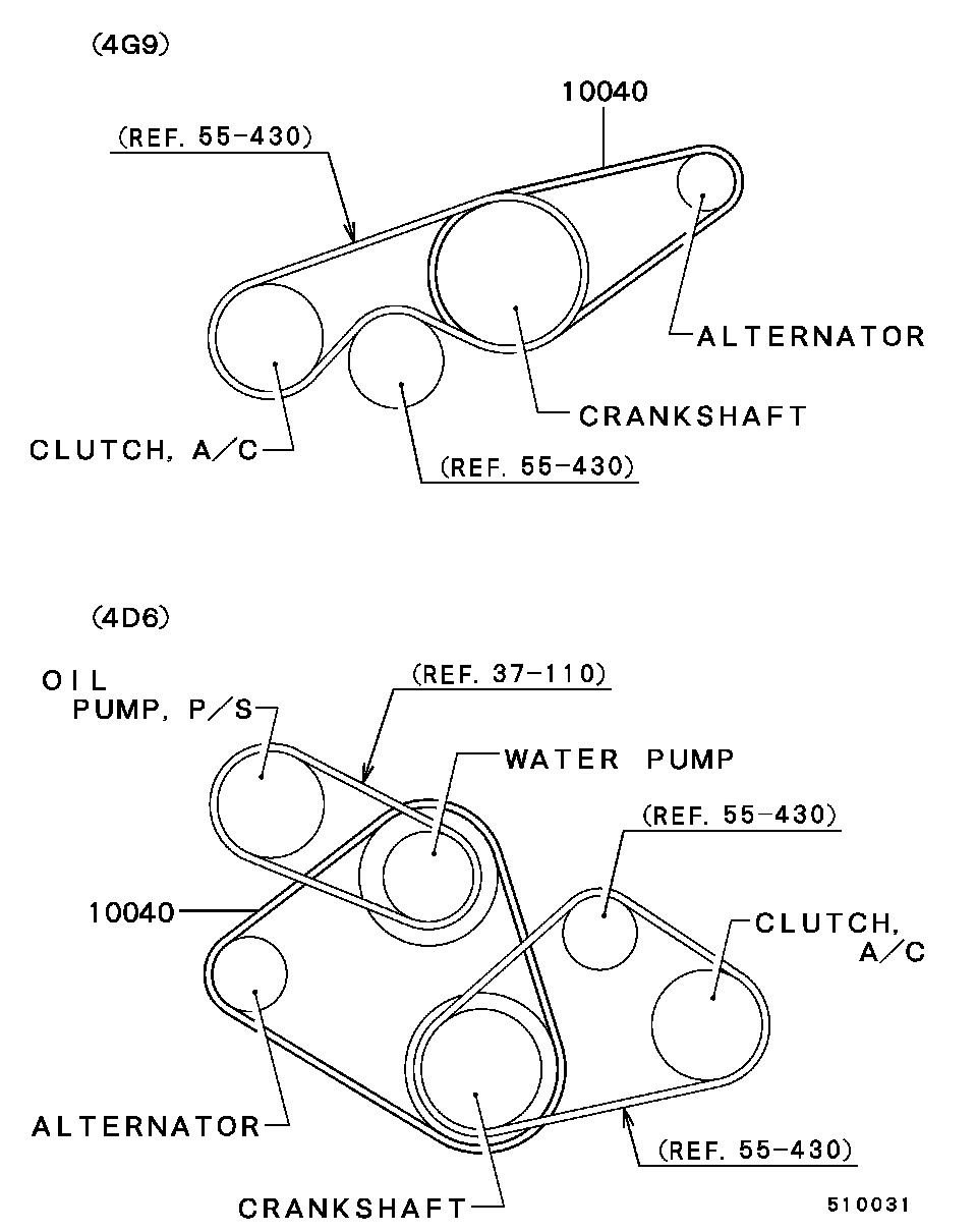 Mitsubishi MD163032 - Ιμάντας poly-V www.parts5.com