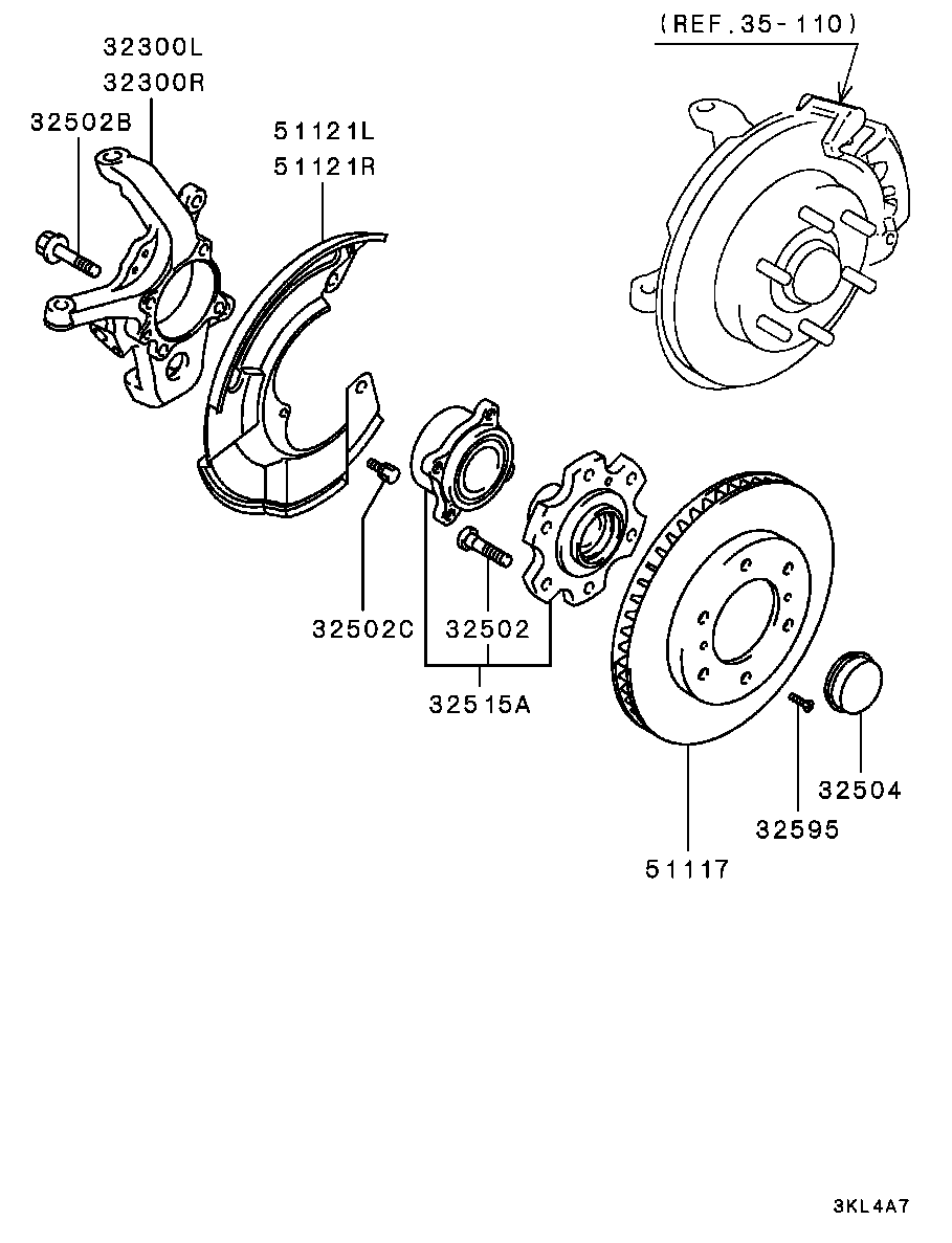 Mitsubishi MN103586 - Sada ložisek kol www.parts5.com