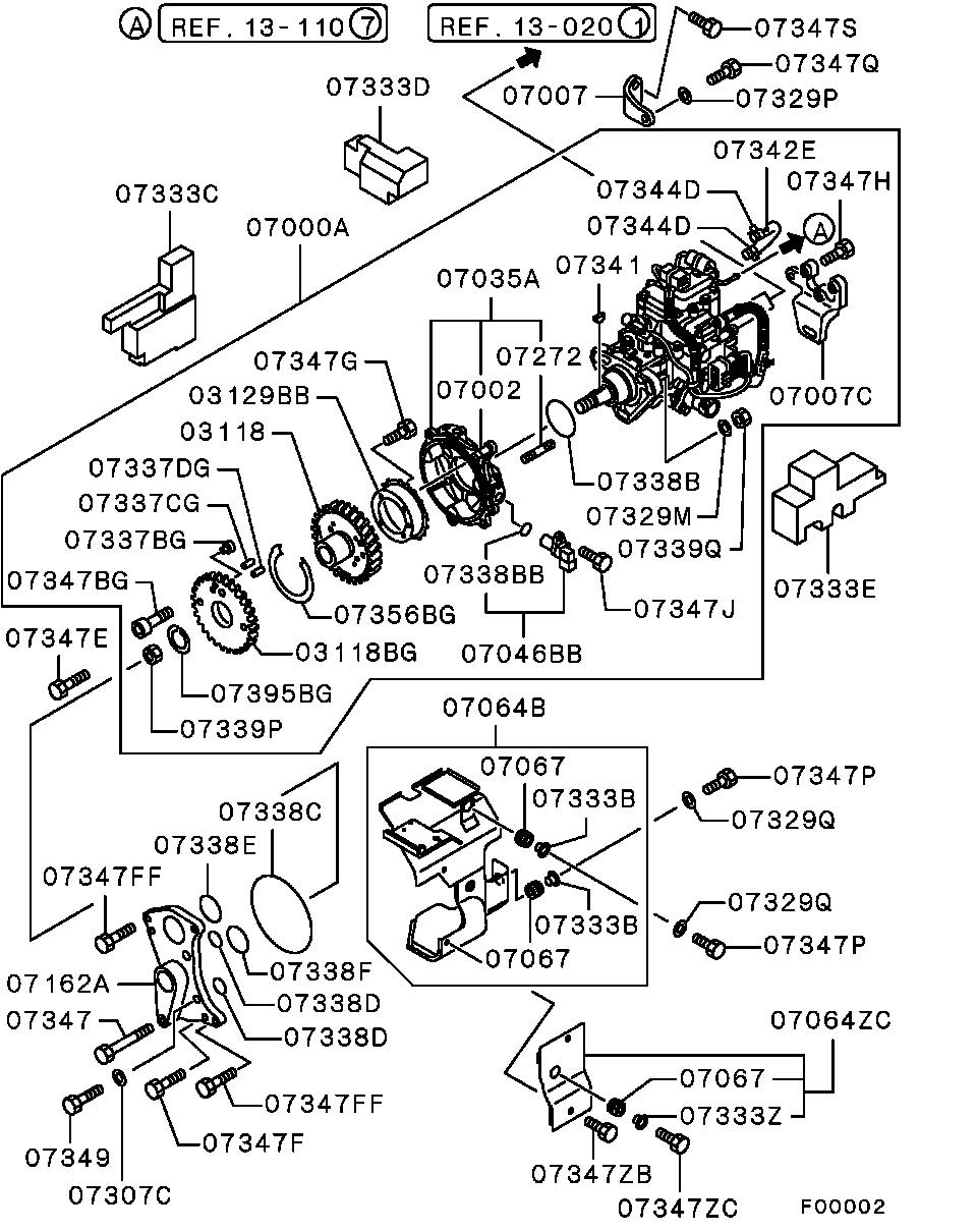 Mitsubishi MF520405 - Conta, emme manifoldu www.parts5.com