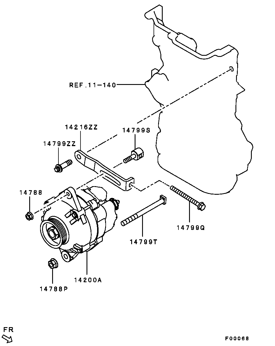 Mitsubishi MN155953 - Alternador www.parts5.com