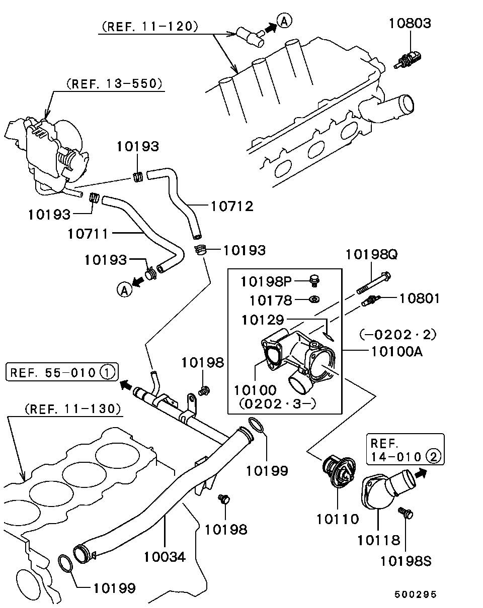 Suzuki MD332446 - Thermostat, Kühlmittel www.parts5.com