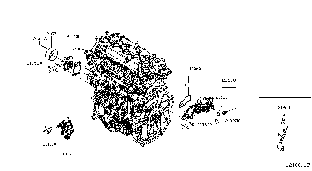 NISSAN 2263000Q0K - Sonde de température, liquide de refroidissement www.parts5.com