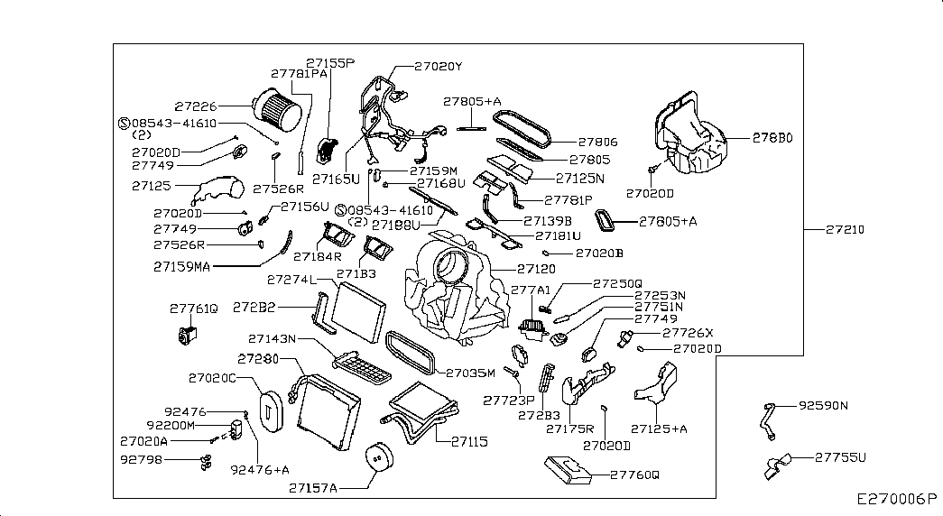 NISSAN 27277-4BU0A - Φίλτρο, αέρας εσωτερικού χώρου www.parts5.com