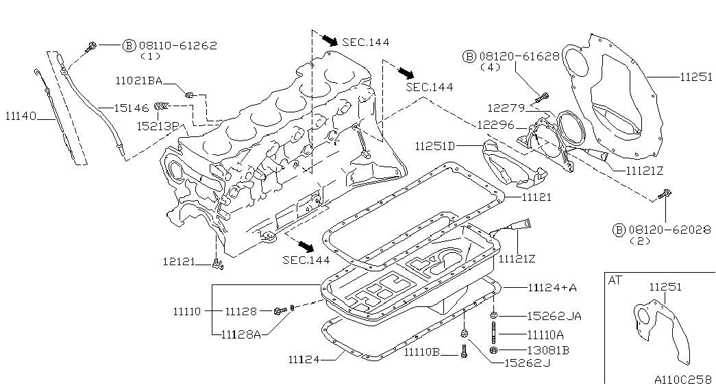 NISSAN 12279-5L300 - Těsnicí kroužek hřídele, klikový hřídel www.parts5.com