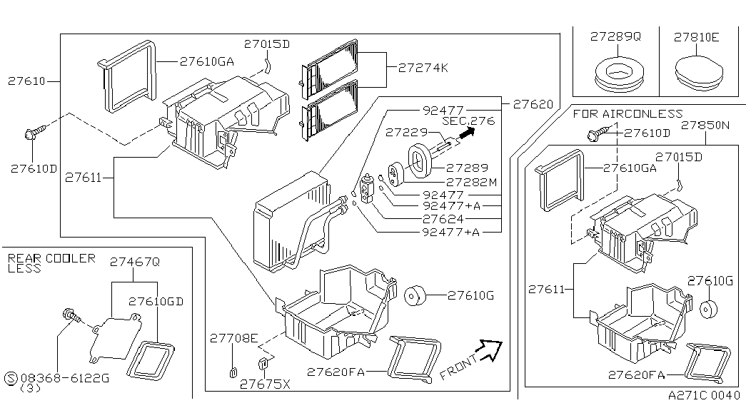 NISSAN 27274-7J125 - Фильтр воздуха в салоне www.parts5.com