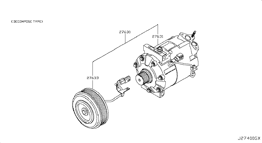 NISSAN 92600EN22B - Kompresor, klimatizace www.parts5.com