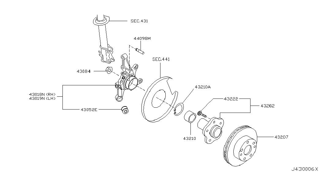 NISSAN 5515251E00 - Uležištenje, upravljač www.parts5.com