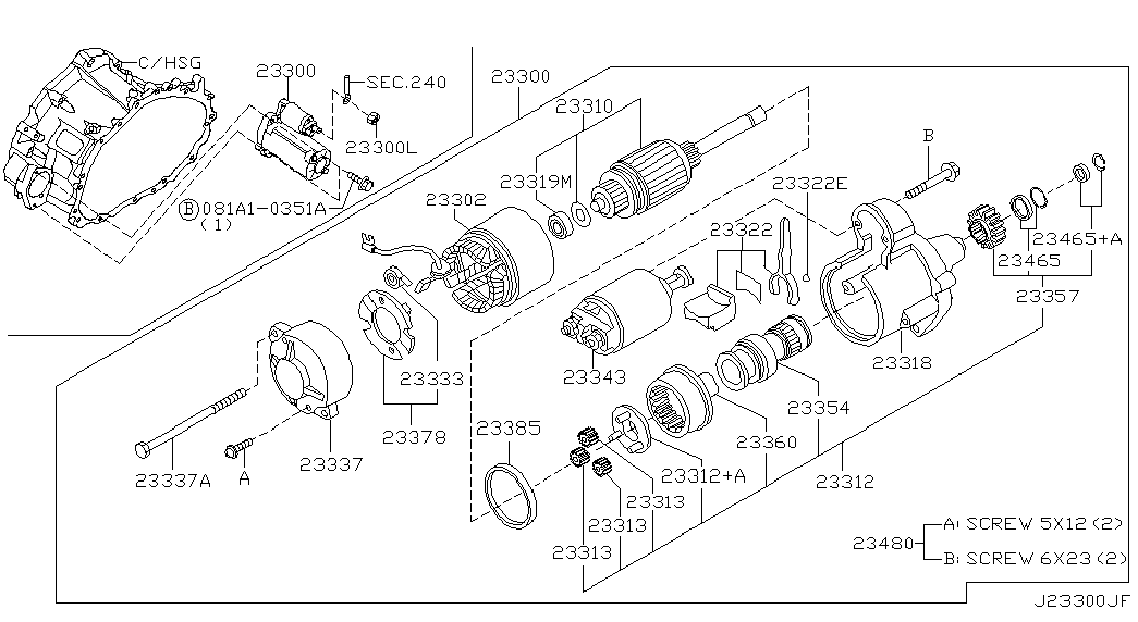 NISSAN 23300-8H801 - Starter parts5.com