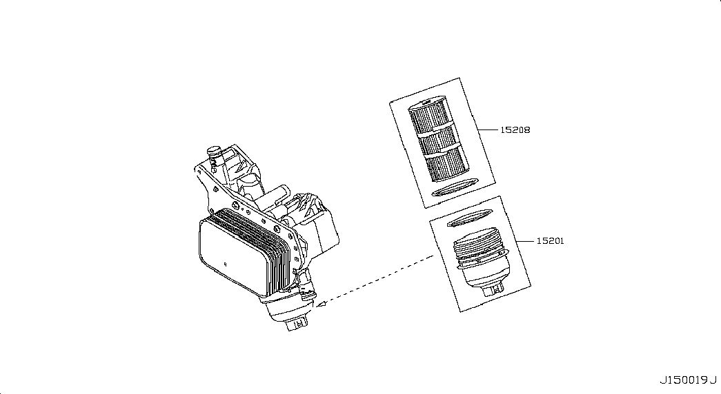 NISSAN 15209-00Q0G - Oil Filter parts5.com