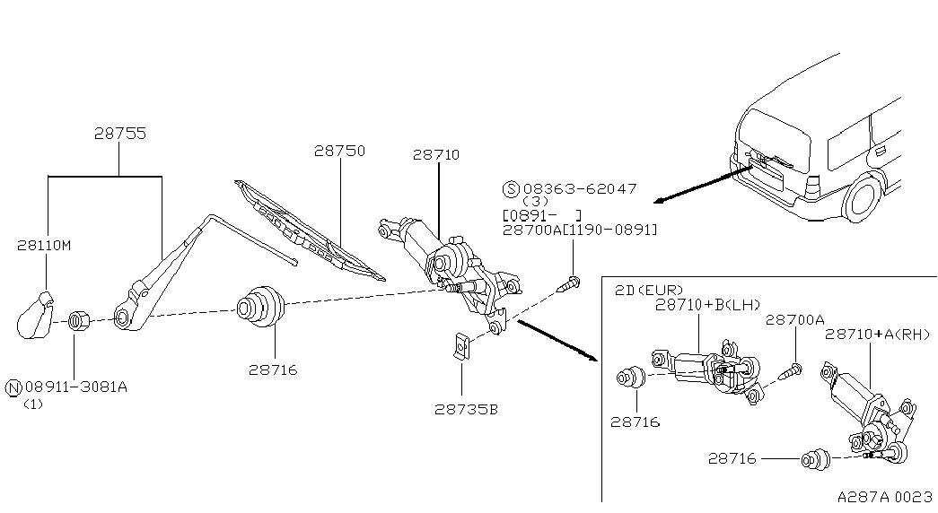 NISSAN 2879041G05 - Silecek süpürgesi www.parts5.com