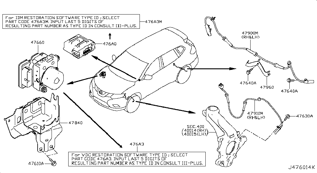 NISSAN 479104CE0A - Senzor,turatie roata www.parts5.com