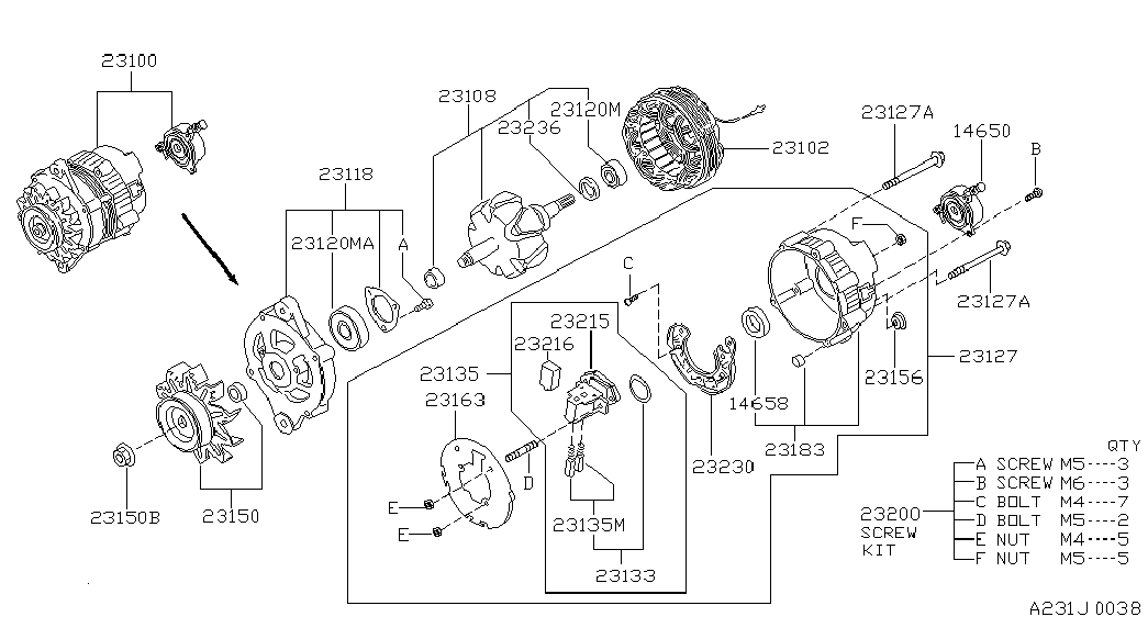 NISSAN 23120-58S00 - Ρουλεμάν www.parts5.com