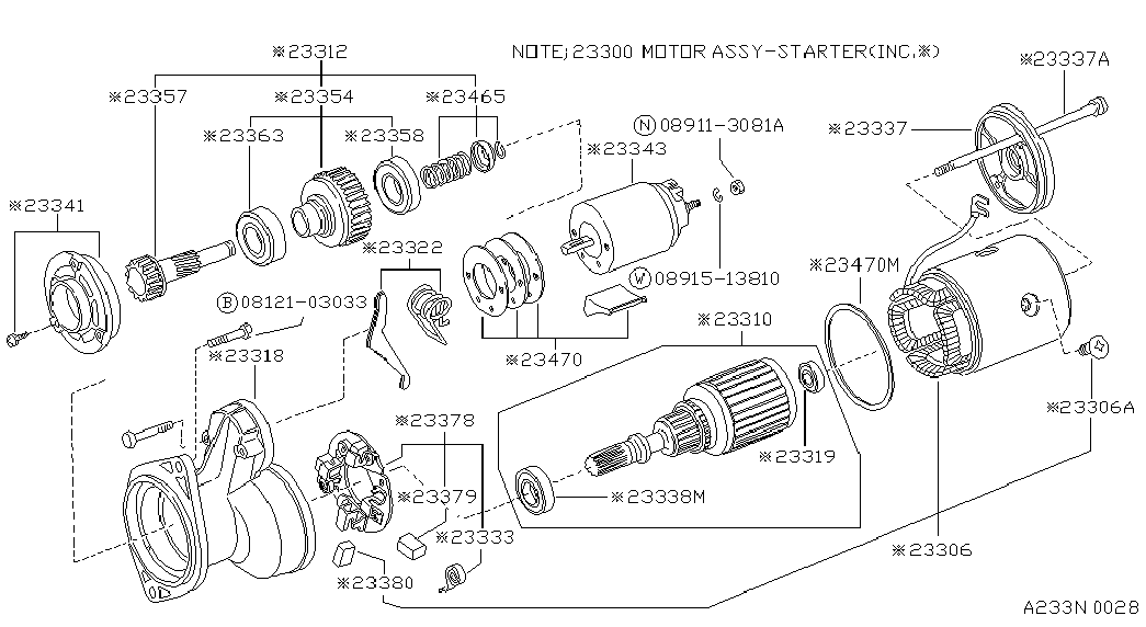 NISSAN 23363-07G00 - Bearing www.parts5.com