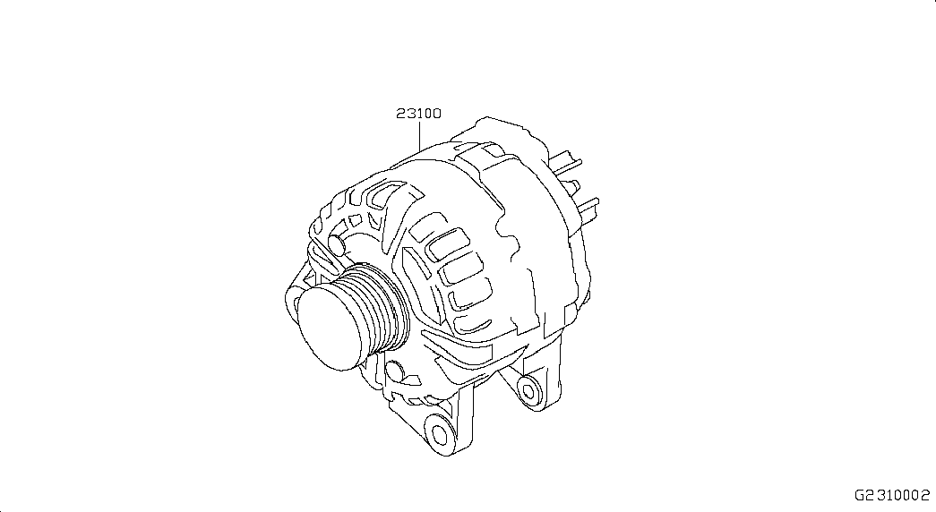 RENAULT 231004BE0B - Шкив генератора, муфта www.parts5.com