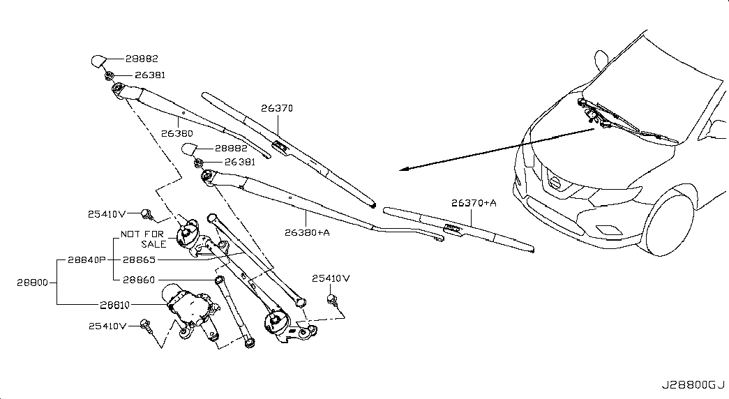 RENAULT 28890-4BG1A - Перо на чистачка www.parts5.com