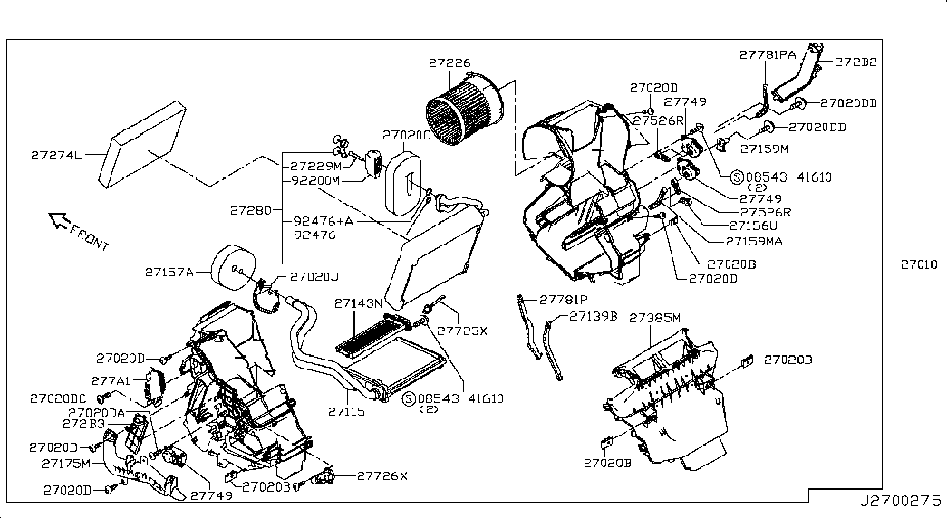 NISSAN 27277-4BA0A - Filter, interior air www.parts5.com