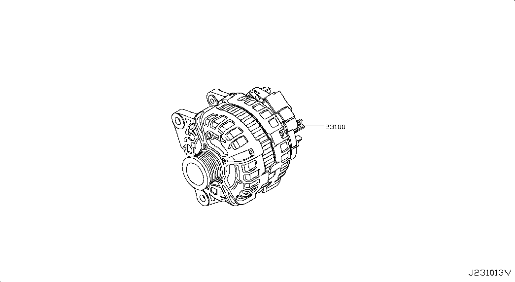 NISSAN 231004BE0A - Генератор www.parts5.com