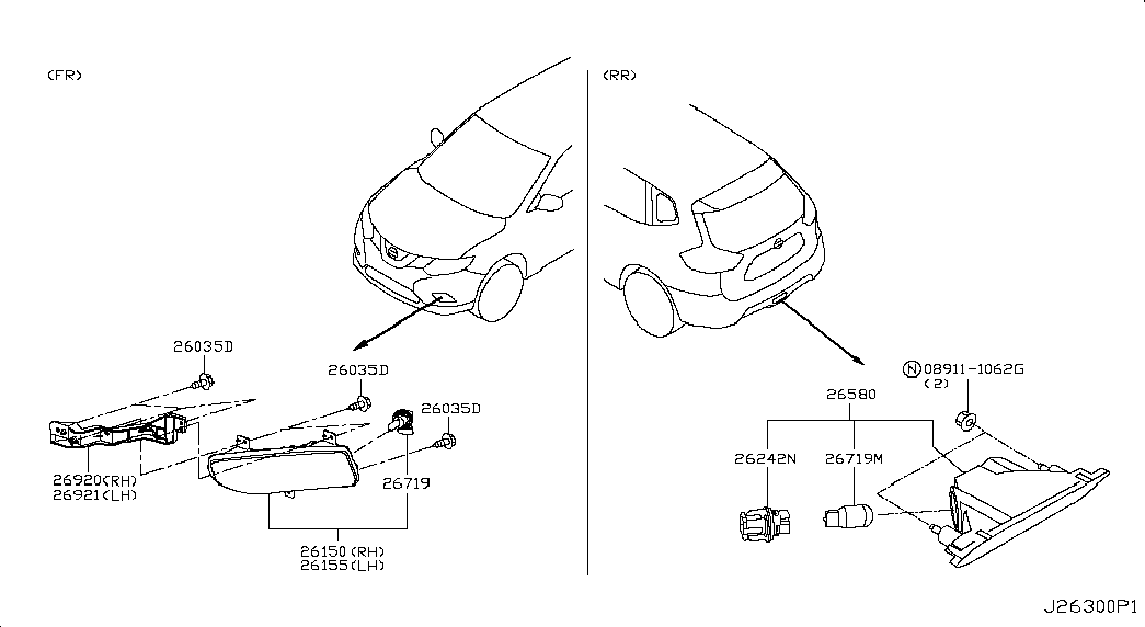 NISSAN 2629689942 - Hehkulankapolttimo, sumuvalo www.parts5.com