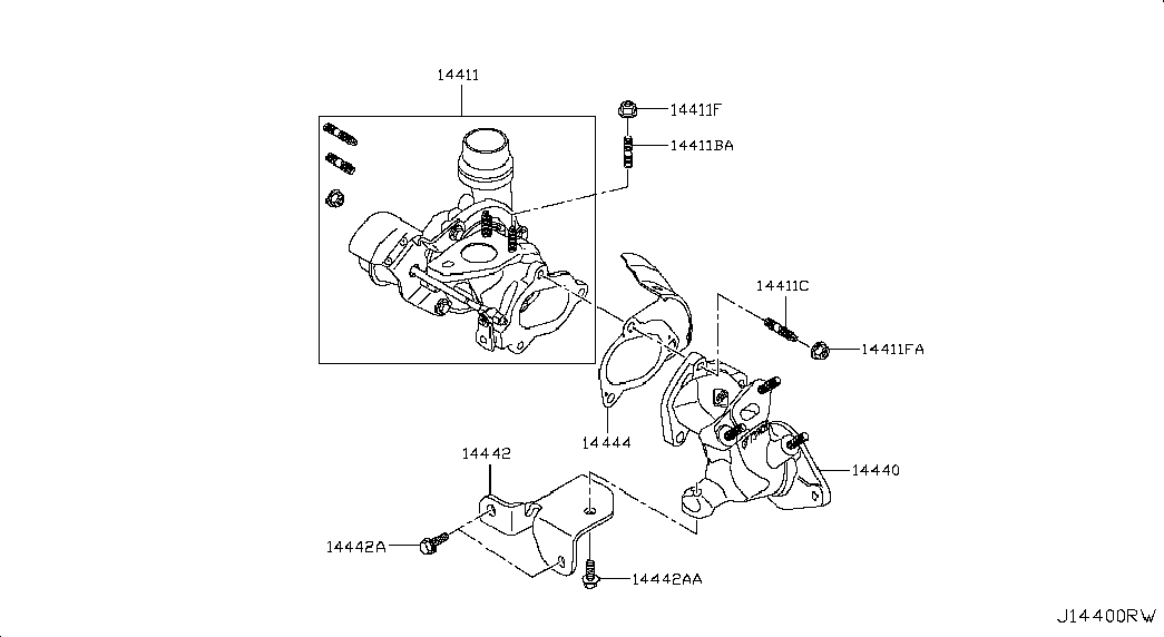 NISSAN 14411-00Q2E - Charger, charging system parts5.com