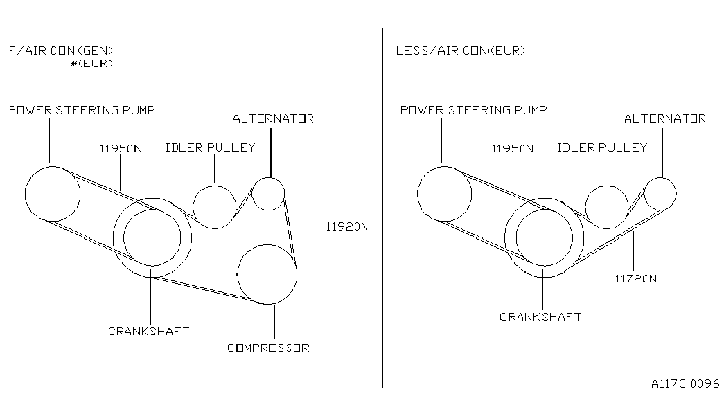 Mitsubishi 1195031U00 - Moniurahihna www.parts5.com