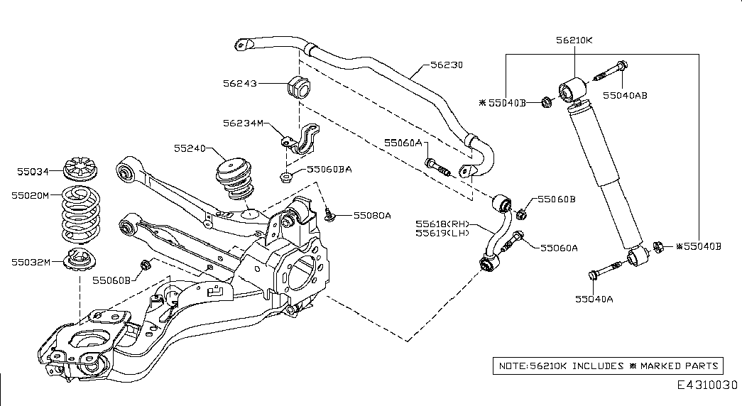 NISSAN 55034-JD00A - Spring Cap parts5.com