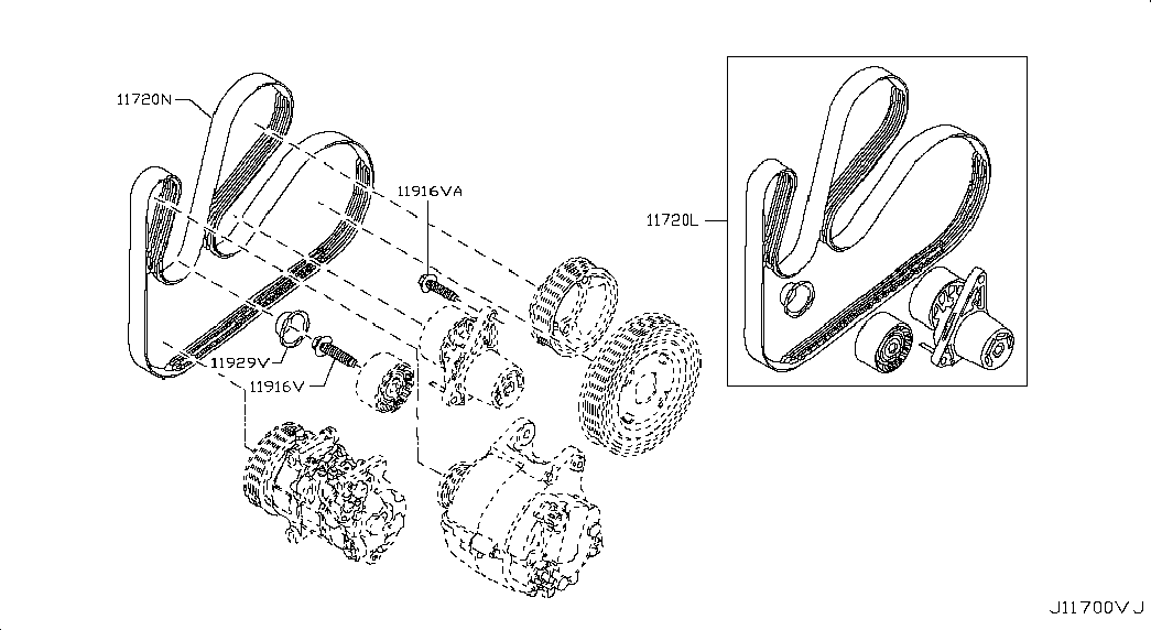 RENAULT 11720-00Q4A - Пистов ремък www.parts5.com