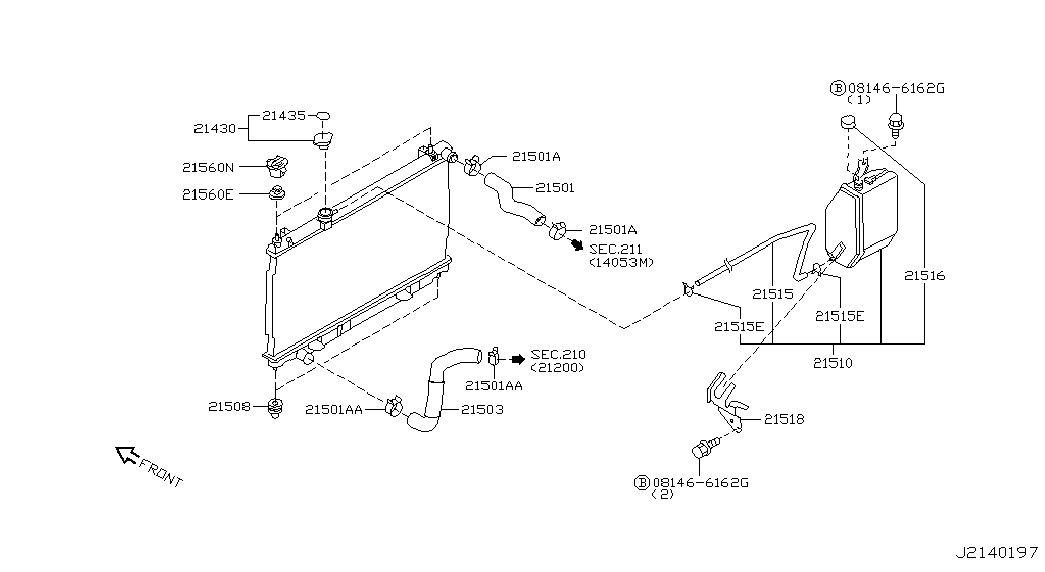 TOYOTA 2143050A02 - Tapa, radiador www.parts5.com