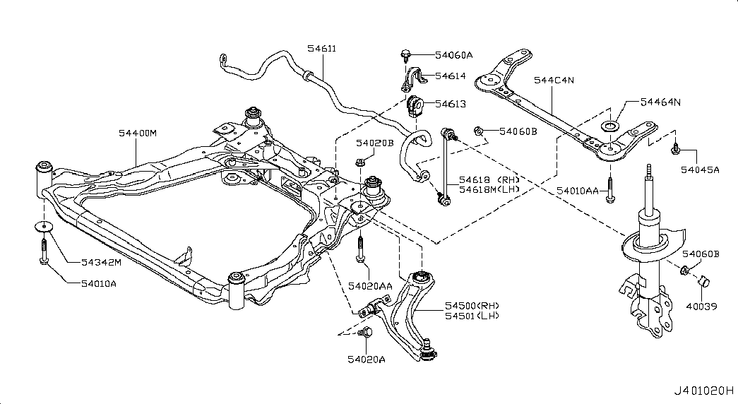 RENAULT 54 61 8JD 00A - Тяга / стойка, стабилизатор www.parts5.com