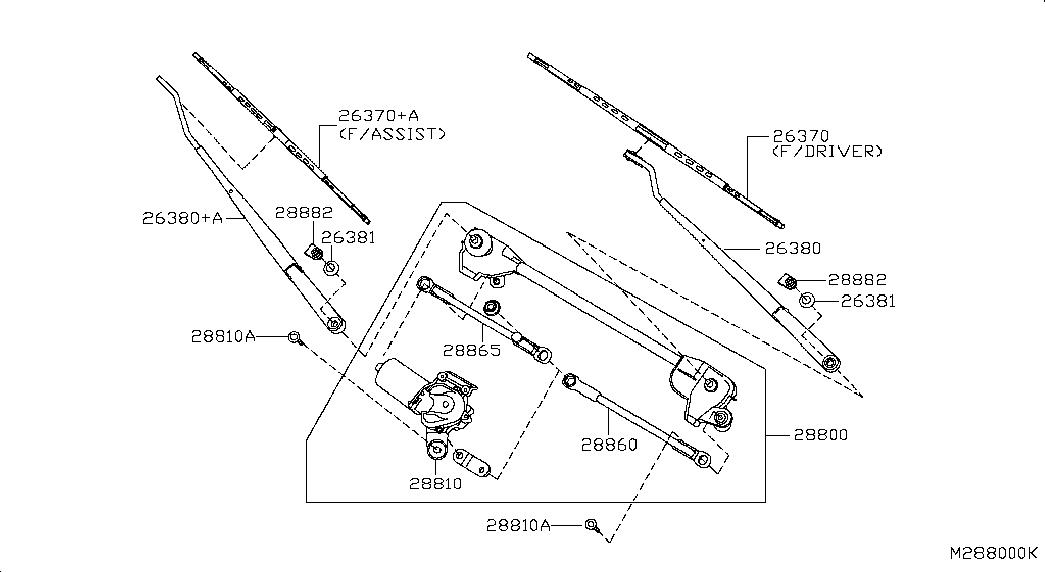 NISSAN 28890EB410 - Перо на чистачка www.parts5.com