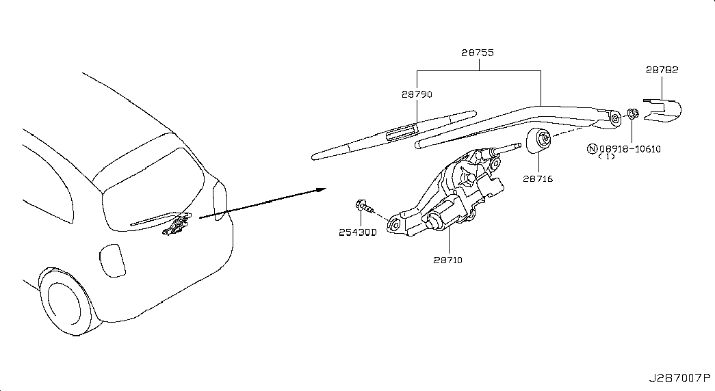 NISSAN 28790-EN000 - Silecek süpürgesi www.parts5.com